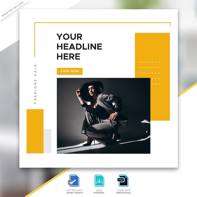 Fashion sale social media post template