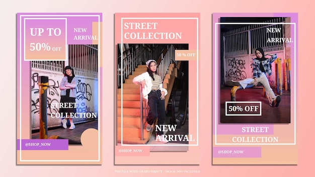 fashion sale social media post template