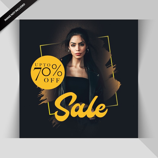 Fashion sale social media post template