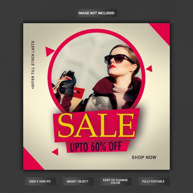 PSD fashion sale social media post