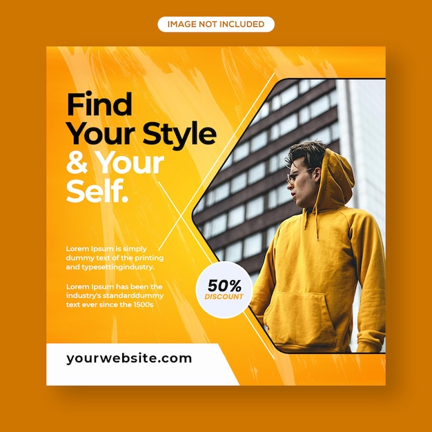 Fashion sale social media template