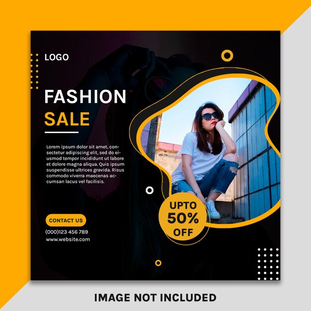 Fashion sale social post template