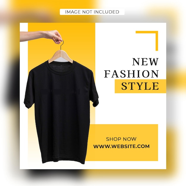 PSD fashion sale square social media post or banner template for new arrival promotion