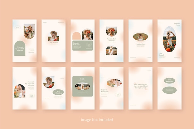 Modello di storie sui social media di vendita di moda psd premium