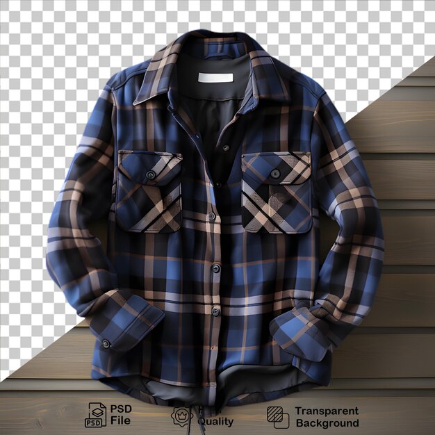PSD fashion shirt isolated on transparent background png file