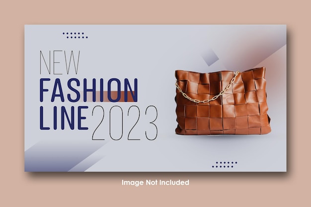 Fashion shopping banner template