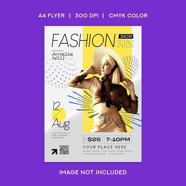 PSD fashion show flyer