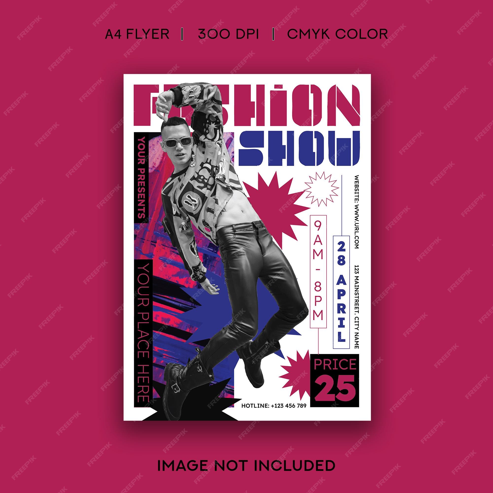 Premium PSD | Fashion show flyer