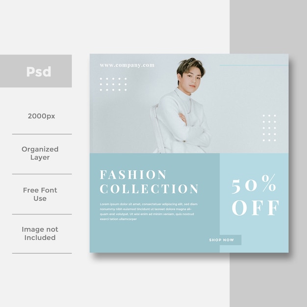 fashion social media banner ad design