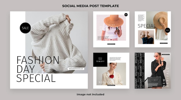 PSD fashion social media post banner