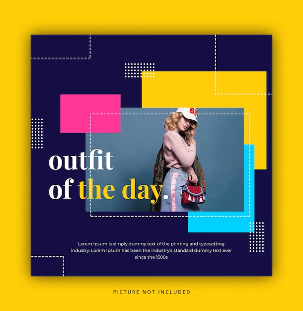 Fashion social media post template