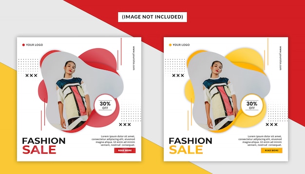 Fashion social media post template