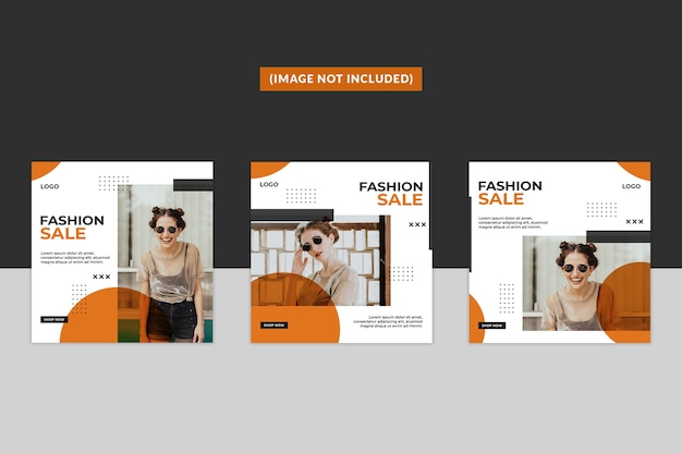 fashion social media post template
