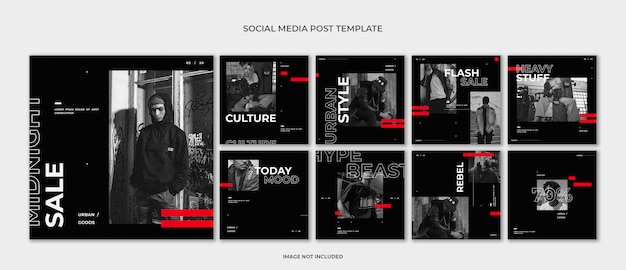 Fashion social media post template