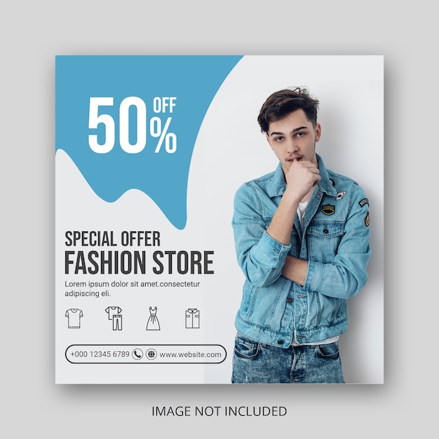 Fashion social media post template