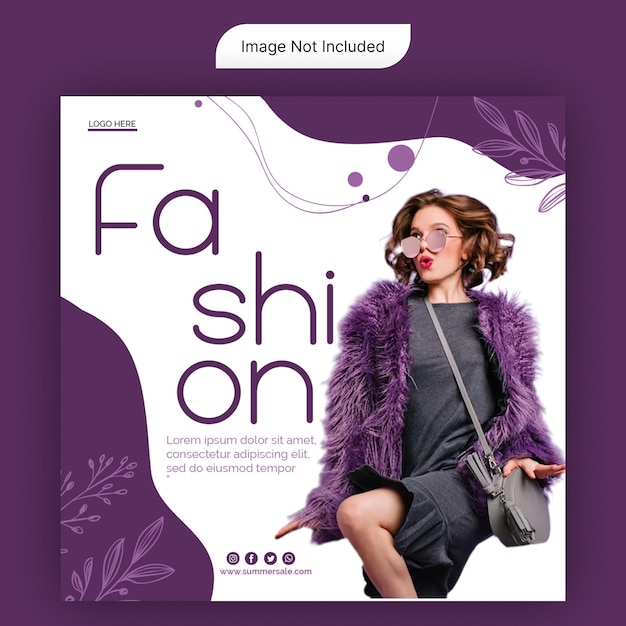 PSD fashion social media post templates