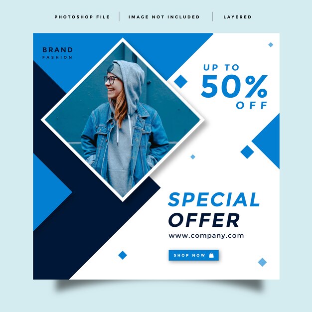 Fashion social media promotion template