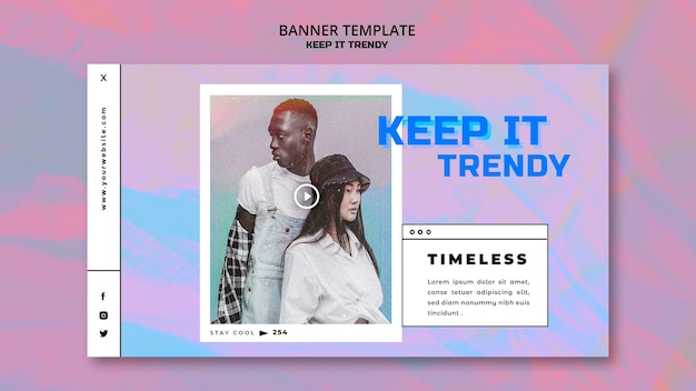 Fashion store banner template