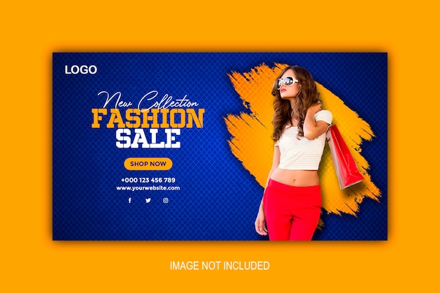 Fashion store banner template