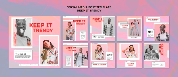 Fashion store social media post template