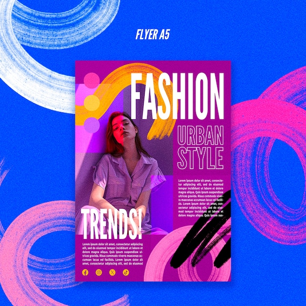 PSD fashion template design