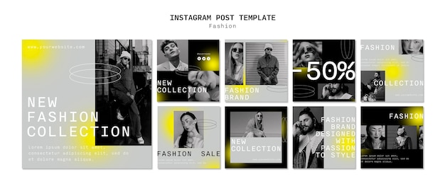 PSD fashion trends instagram posts