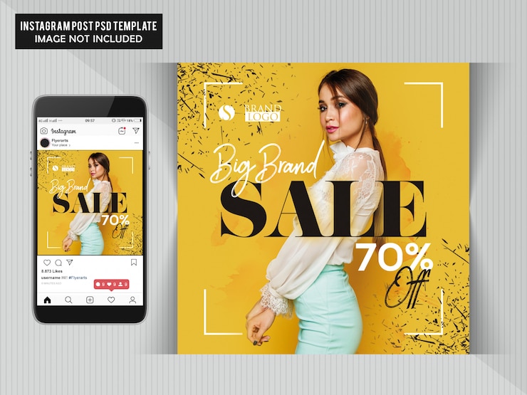 PSD fashion web баннер для социальных сетей
