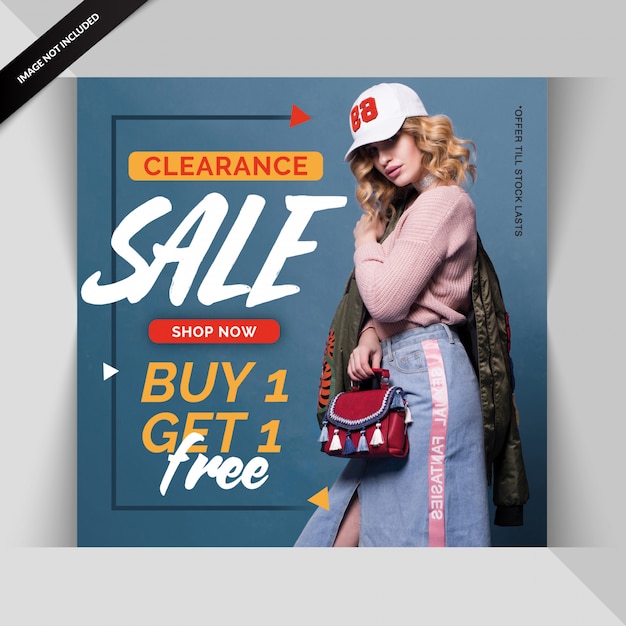 PSD fashion web banner for social media