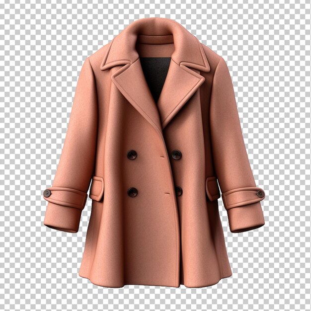 PSD fashion wool coat png