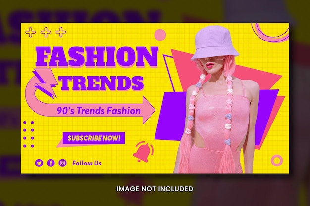 PSD fashion youtube thumbnail