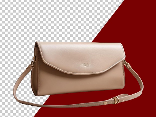 Borsa in pelle beige alla moda