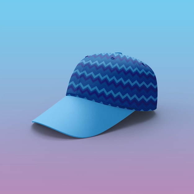 PSD fashionable cap mockup for product overview