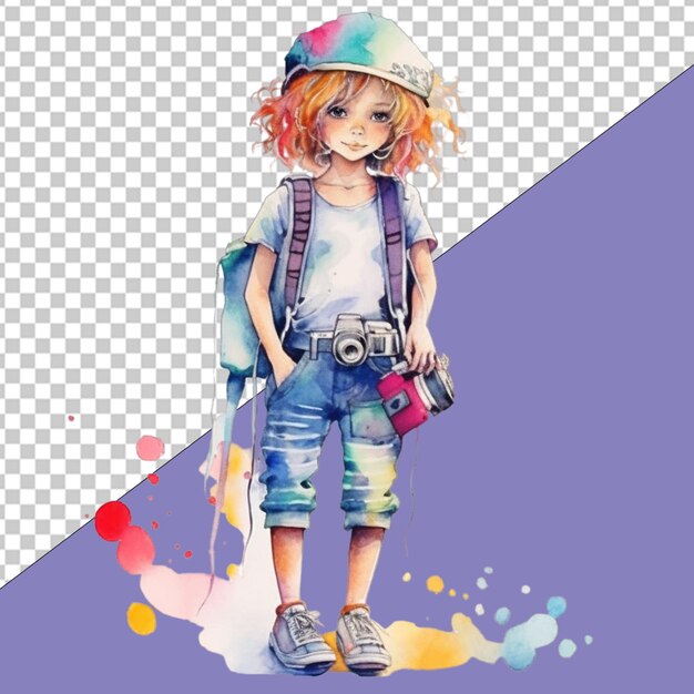 PSD fashionista png-illustratie