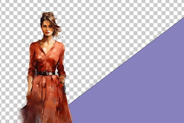 PSD fashionista png illustratie