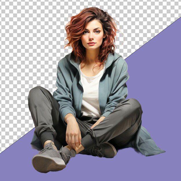 PSD fashionista png illustration