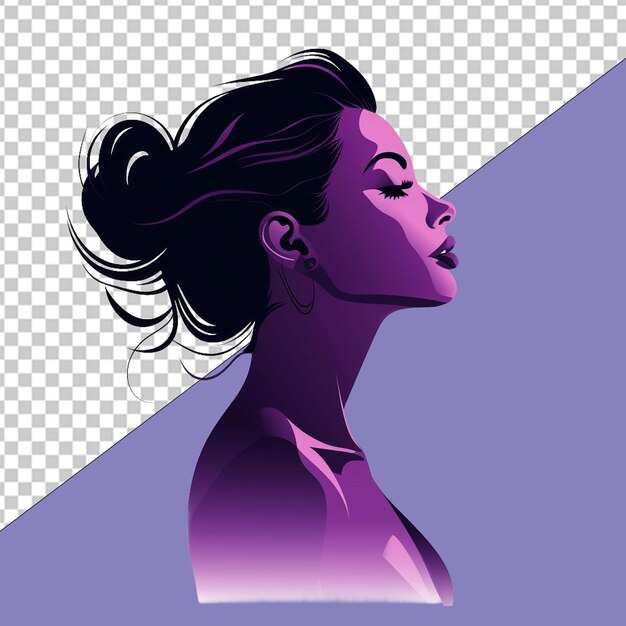 PSD illustrazione png fashionista