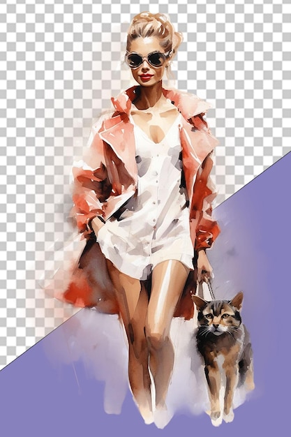 Illustrazione png fashionista