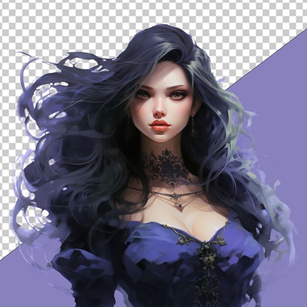 PSD fashionista png illustration