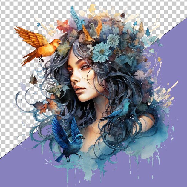 PSD fashionista png illustration