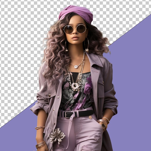 PSD fashionista png illustration