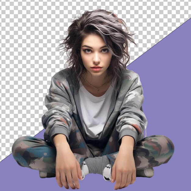 PSD fashionistka ilustracja png