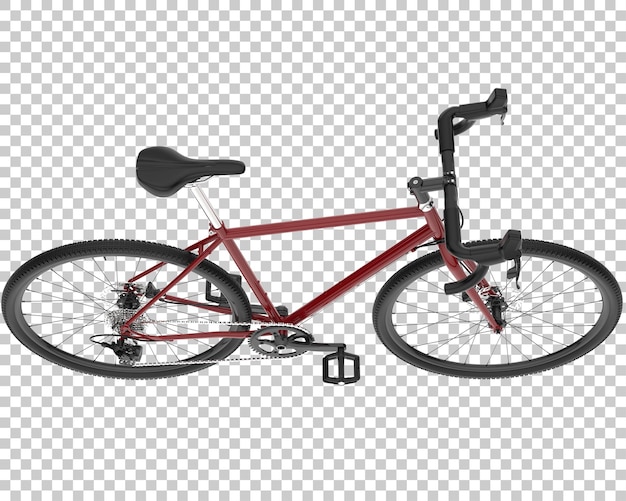 PSD bici veloce isolata su sfondo trasparente 3d rendering illustrazione