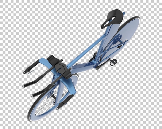 PSD bici veloce isolata su sfondo trasparente 3d rendering illustrazione