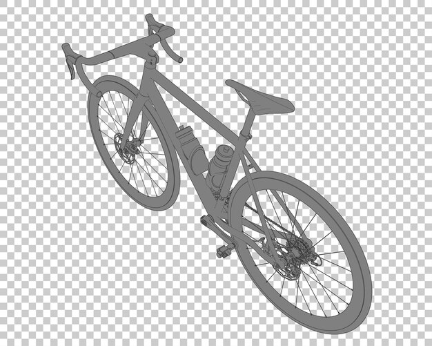 PSD fast bike isolated on transparent background 3d rendering illustration