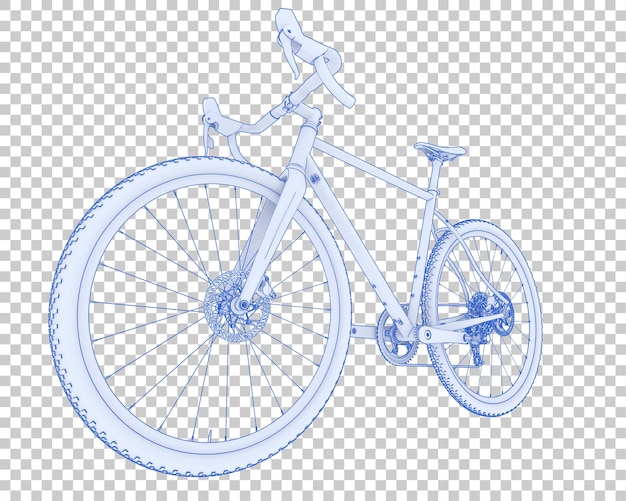 fast bike isolated on transparent background 3d rendering illustration
