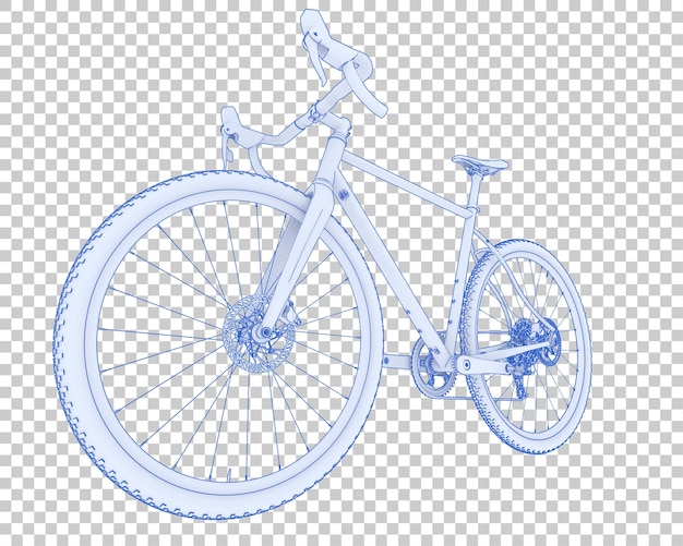 PSD fast bike isolated on transparent background 3d rendering illustration