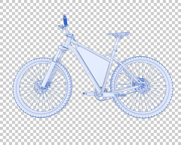 Fast bike isolated on transparent background 3d rendering illustration