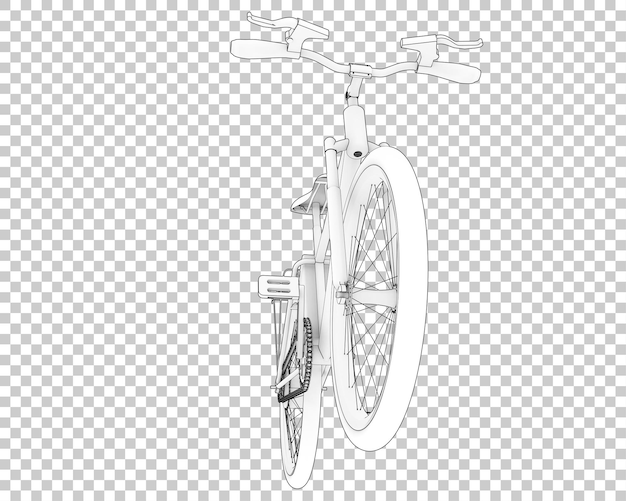 Fast bike isolated on transparent background 3d rendering illustration