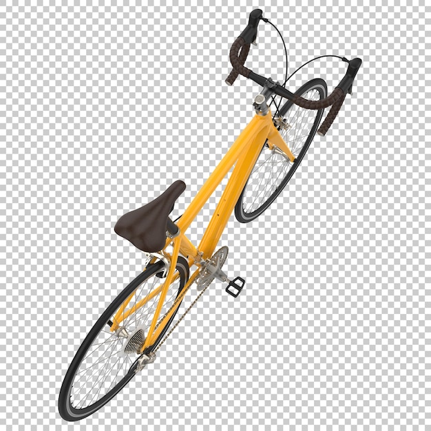 PSD bici veloce isolata su sfondo trasparente 3d rendering illustrazione