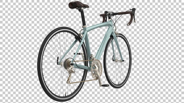 Быстрый велосипед на прозрачном фоне 3d рендеринг иллюстрации